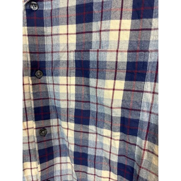 Bonobos Men's L Slim Fit‎ Stretch Flannel Shirt Plaid Long Sleeve Button Down - Picture 4 of 12